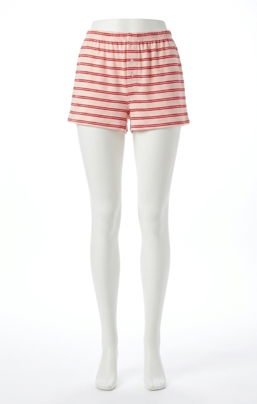 NEW Z SUPPLY pajama day striped short in red multi